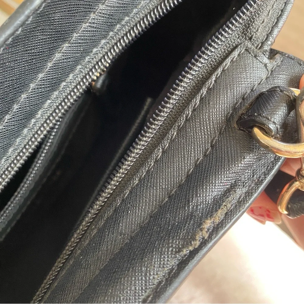 Michael Kors Selma Medium Metallic Leather Crossbody